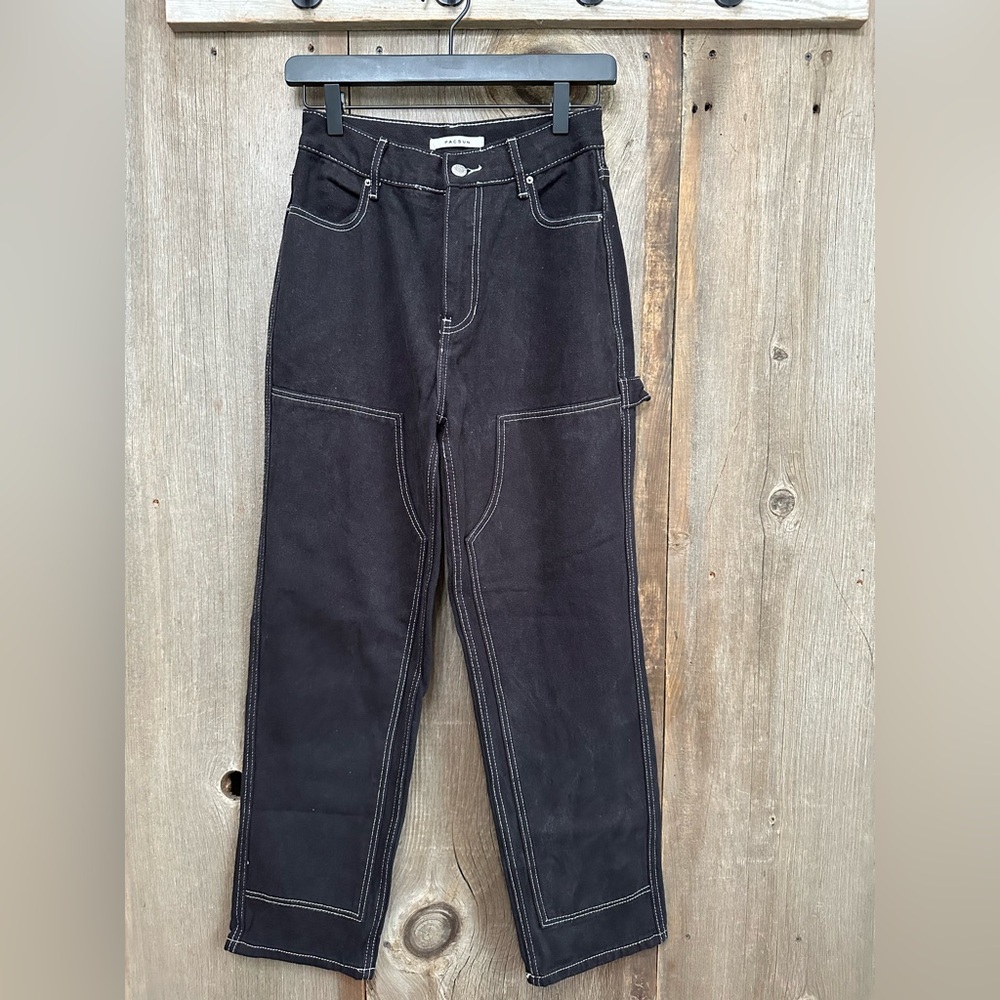 PacSun High Rise Carpenter Jeans in Black Size 25